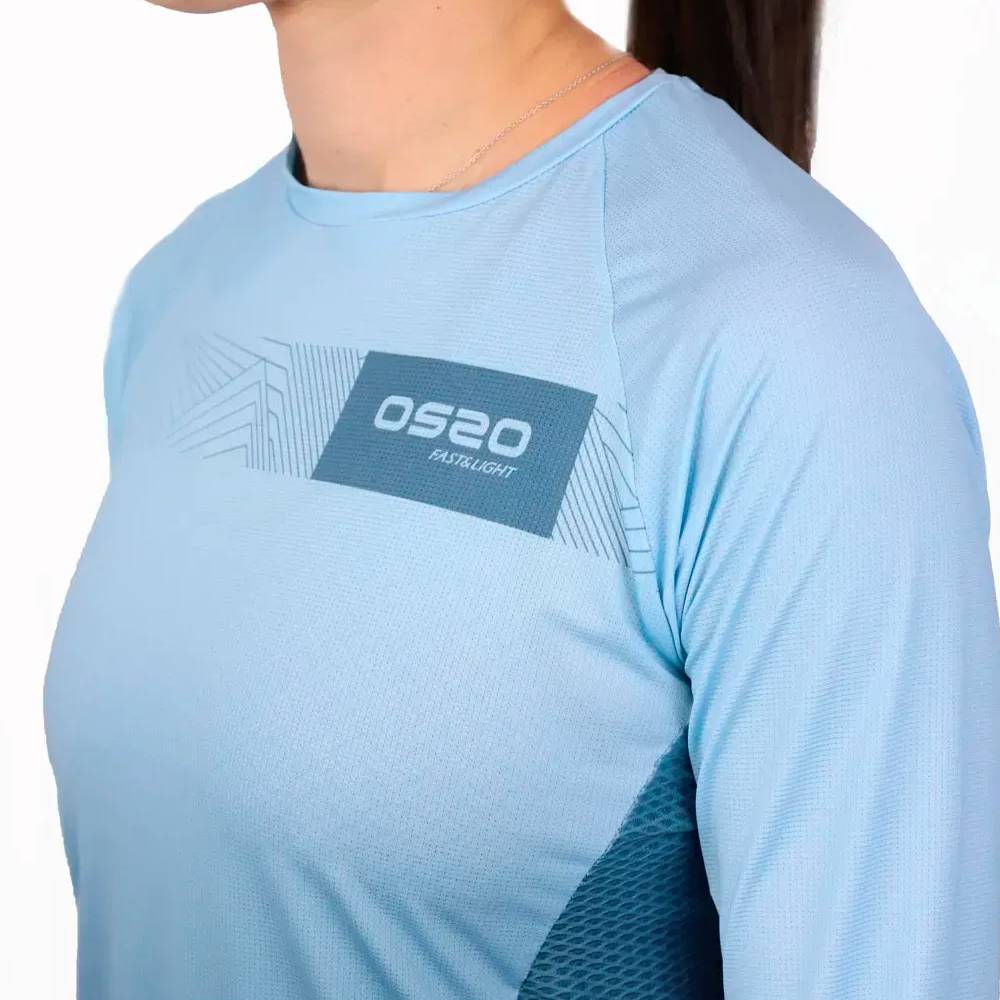 CAMISETA MANGA LARGA OS2O PEAK MOTION MUJER - Blue Mirage - Image 6