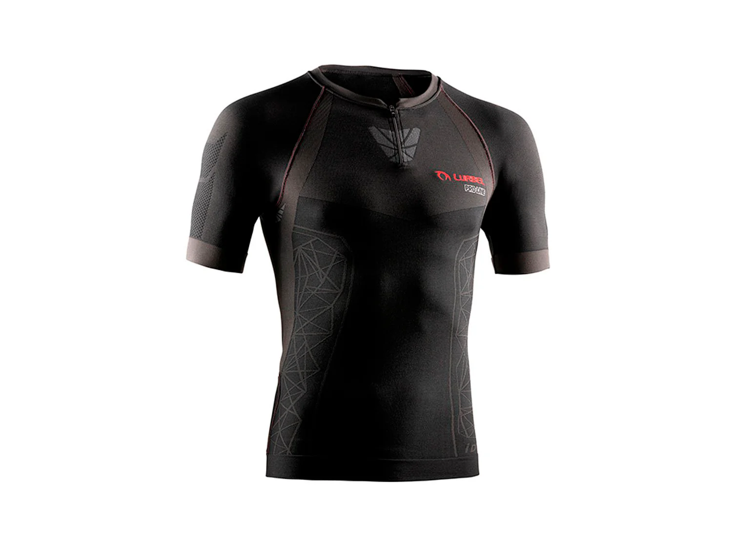 CAMISETA LURBEL ZEUS PRO - Gris Marengo / Rojo