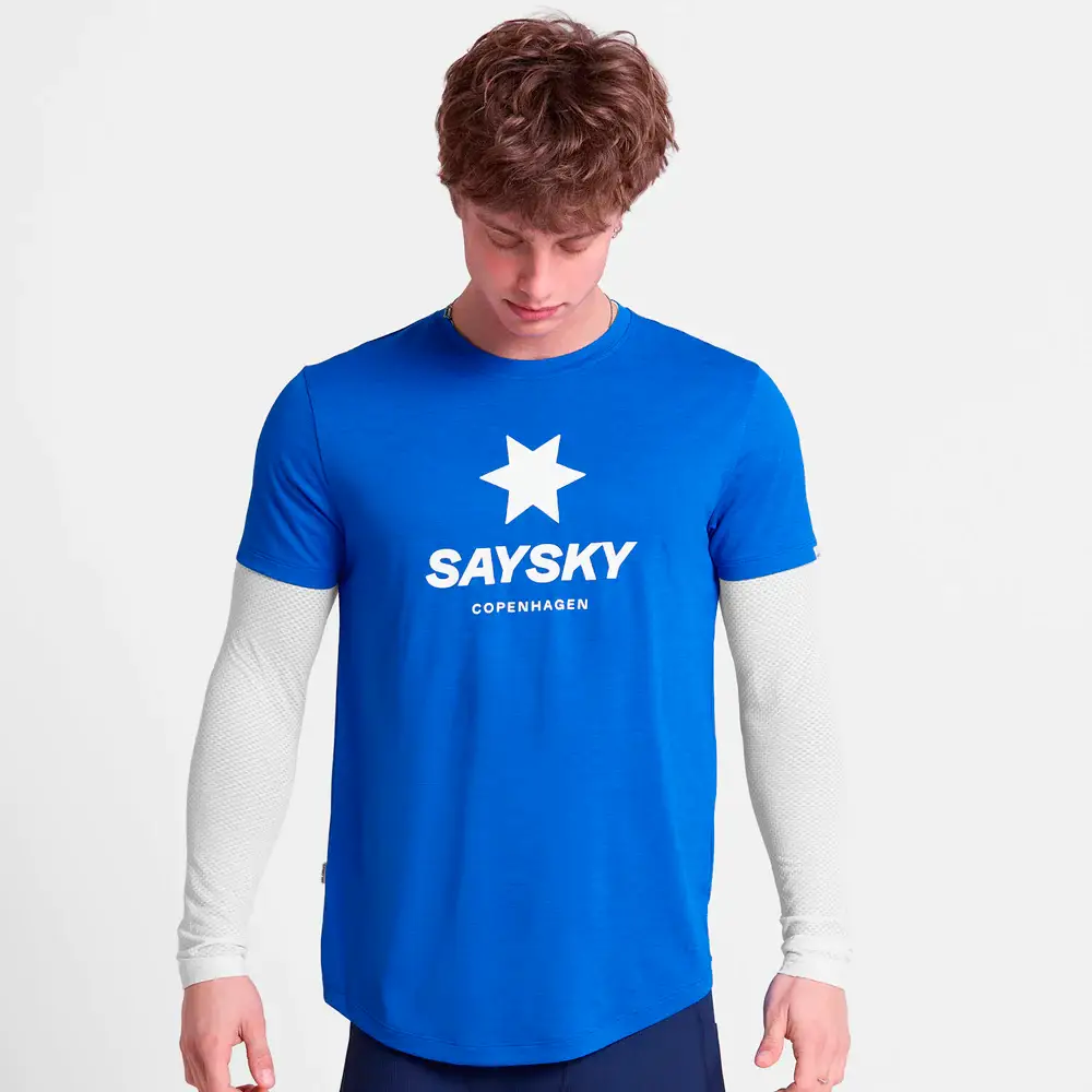 CAMISETA SAYSKY LOGO COMBAT PRO - Blue