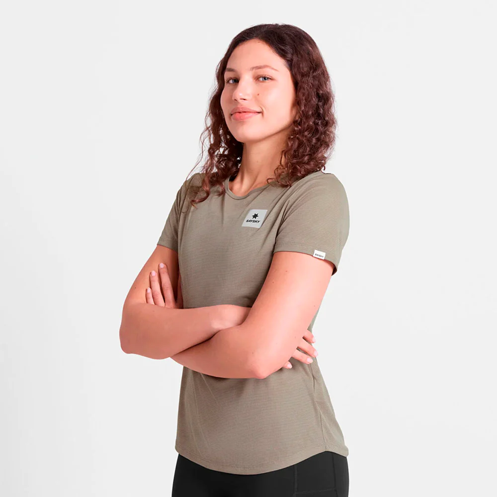 CAMISETA SAYSKY REACTIVE FLOW MUJER - Dark Beige