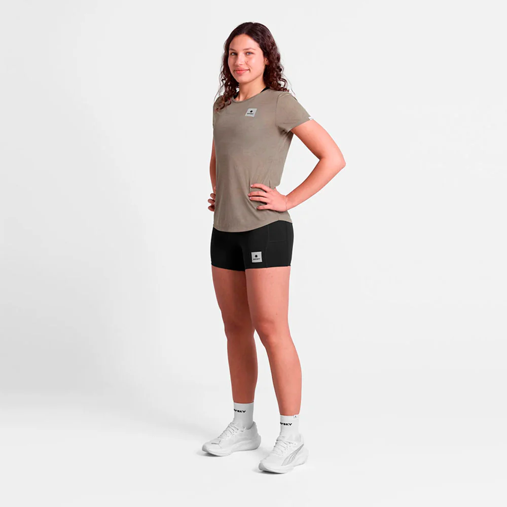 CAMISETA SAYSKY REACTIVE FLOW MUJER - Dark Beige - Image 5