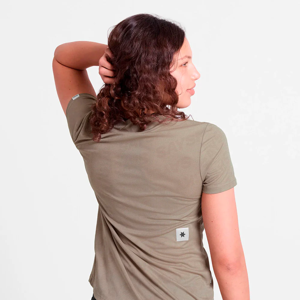 CAMISETA SAYSKY REACTIVE FLOW MUJER - Dark Beige - Image 6