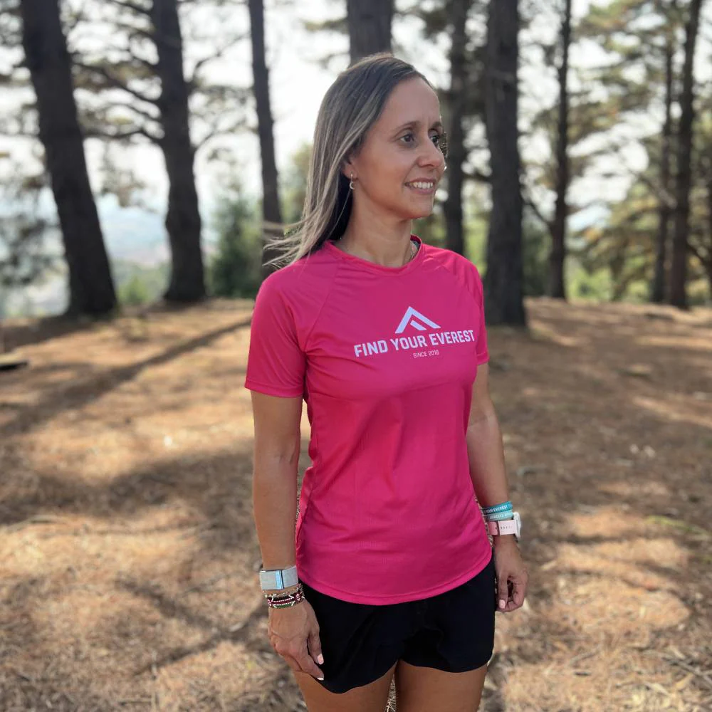 CAMISETA TÉCNICA FIND YOUR EVEREST ELITE MUJER - Total Pink - Image 4