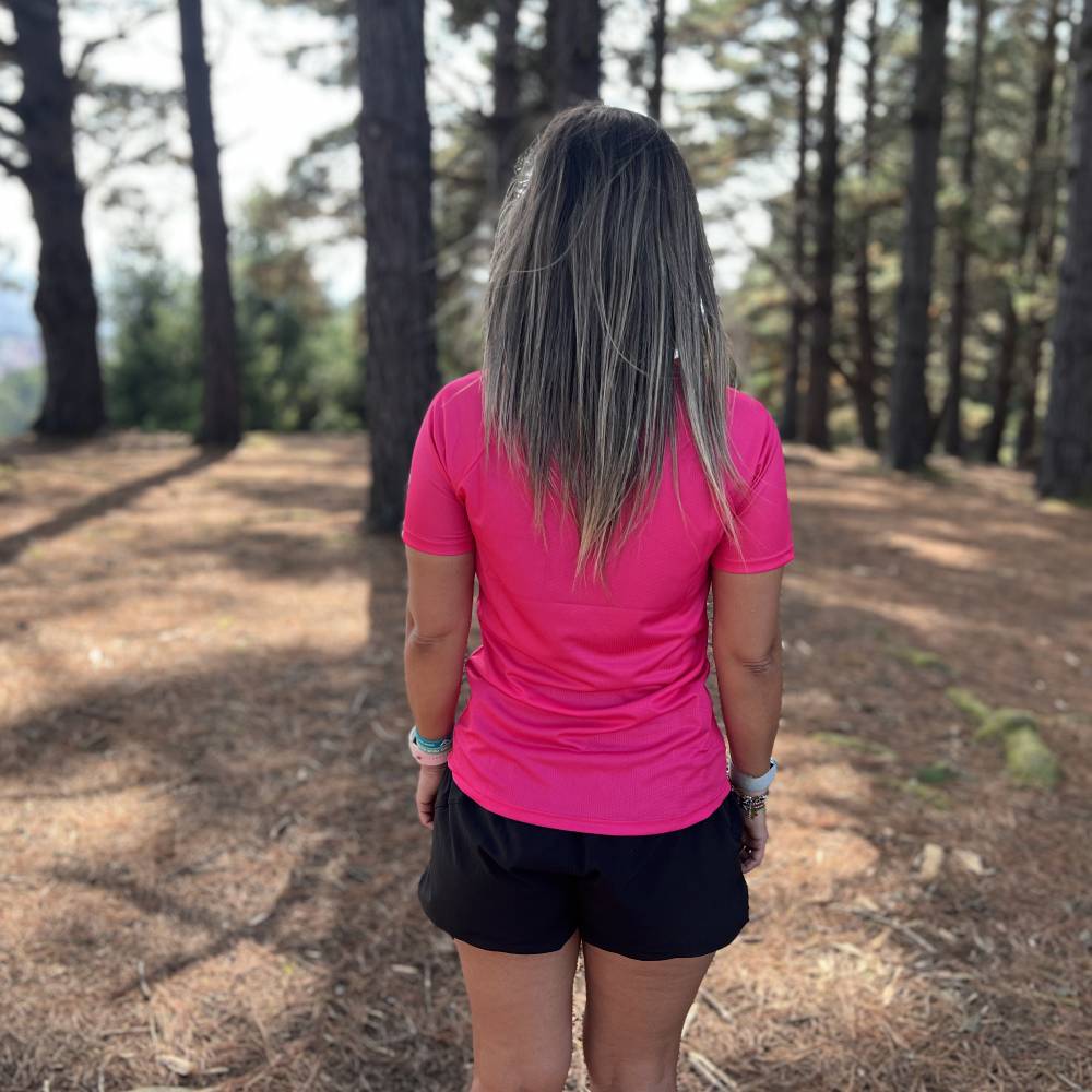 CAMISETA TÉCNICA FIND YOUR EVEREST ELITE MUJER - Total Pink - Image 5