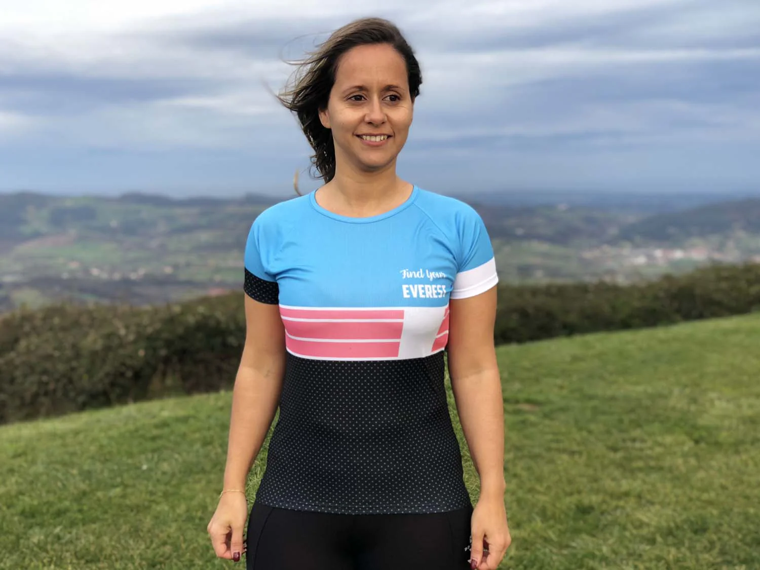 CAMISETA TÉCNICA FIND YOUR EVEREST MUJER - Blue & Black