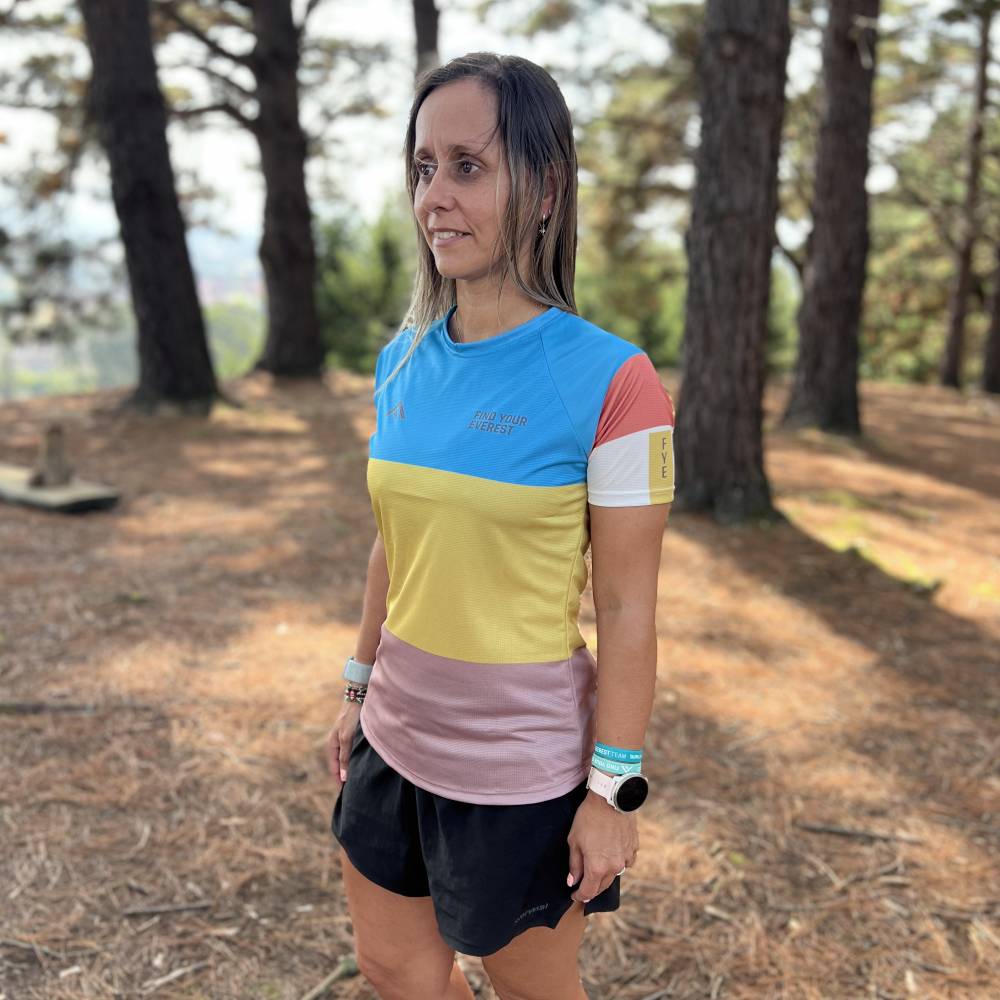 CAMISETA TÉCNICA FIND YOUR EVEREST MUJER - Blue Mustard - Image 3