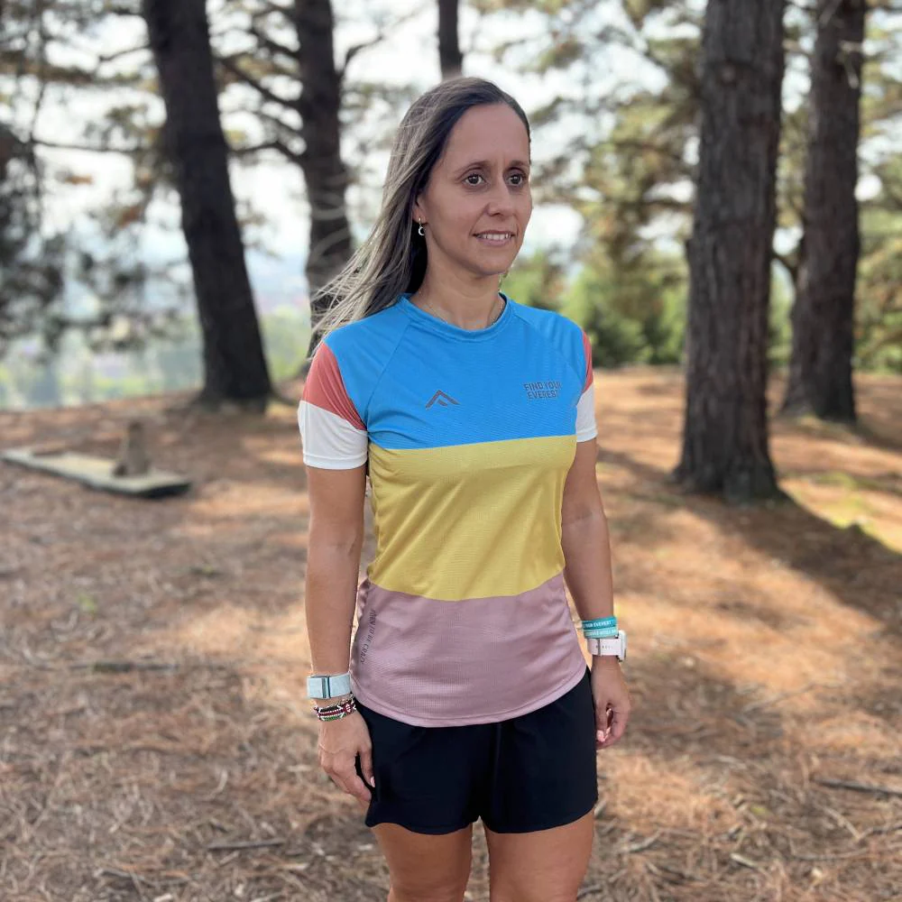 CAMISETA TÉCNICA FIND YOUR EVEREST MUJER - Blue Mustard - Image 4