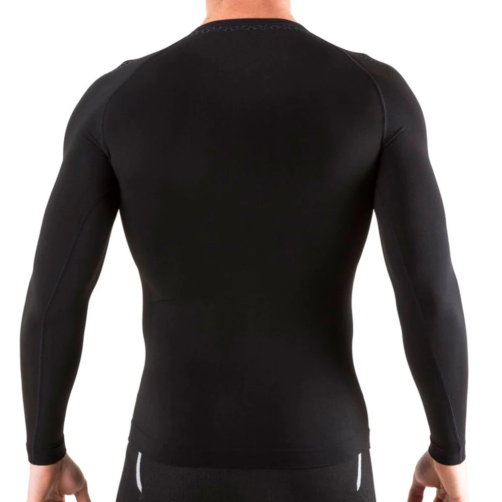 CAMISETA TÉRMICA MANGA LARGA LAND ESSENTIAL - Negro / Gris - Image 3