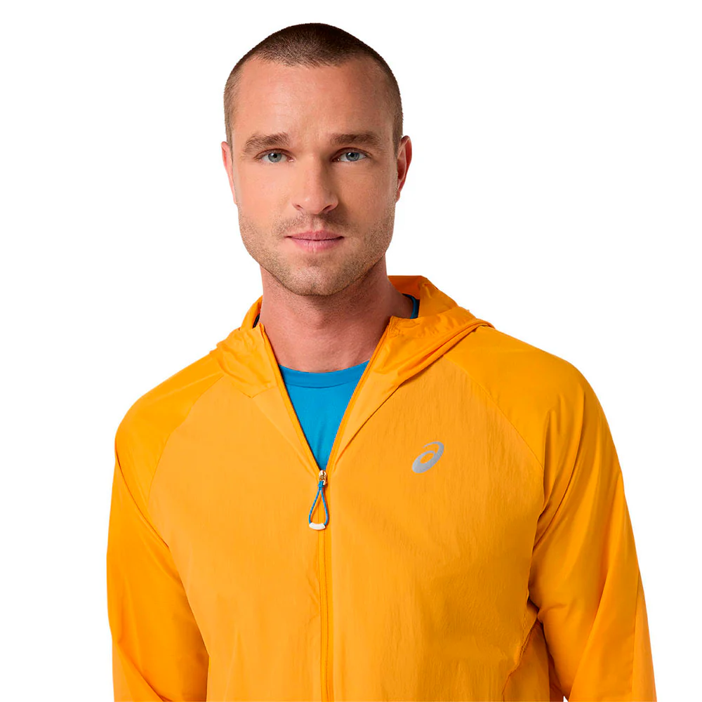 CHAQUETA CORTAVIENTOS ASICS ROAD - Yamabuki / Aegean Blue - Image 11