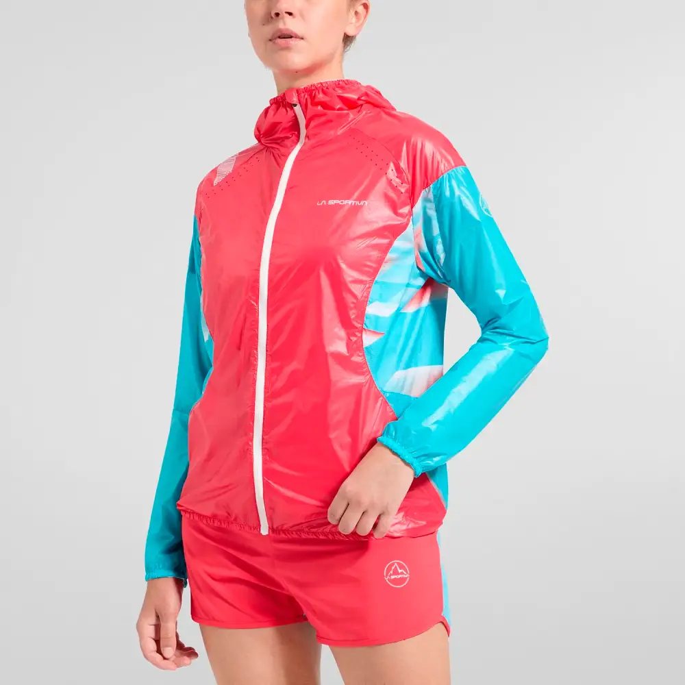 CHAQUETA CORTAVIENTOS LA SPORTIVA BRIZA WINDBREAKER MUJER - Hibiscus / Malibu Blue
