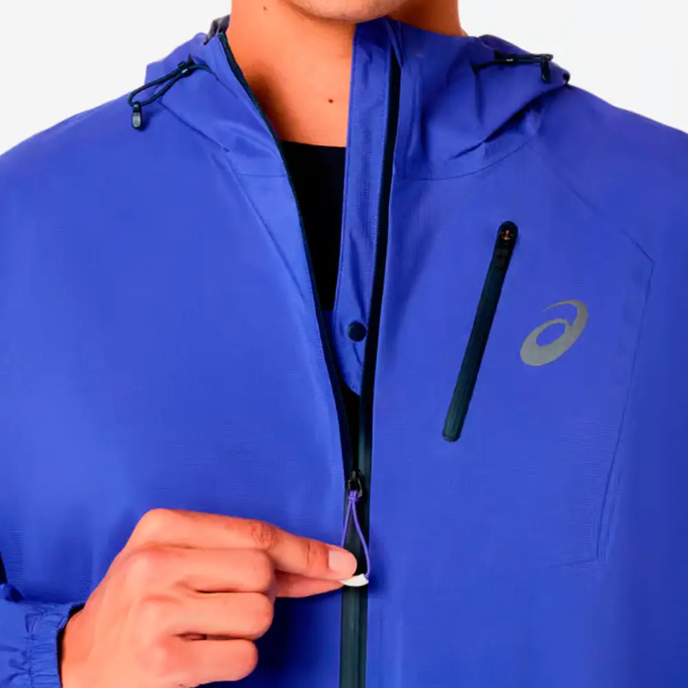 CHAQUETA IMPERMEABLE ASICS FUJITRAIL ELITE - Cobalt Burst / Midnight - Image 5