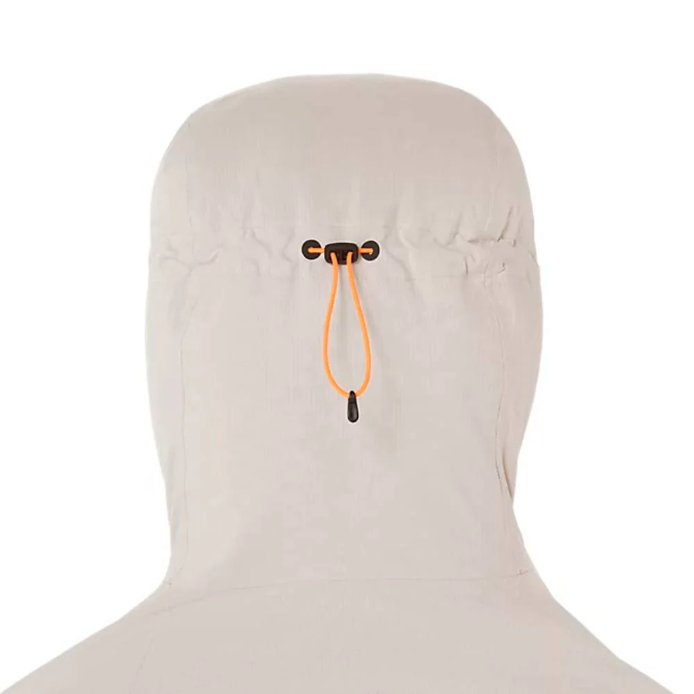 CHAQUETA IMPERMEABLE ASICS FUJITRAIL ELITE MUJER - Cream - Image 7