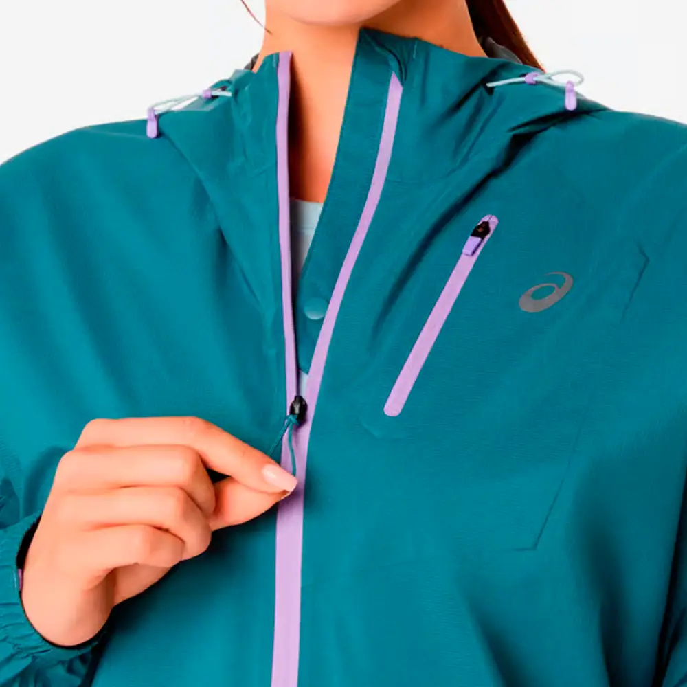 CHAQUETA IMPERMEABLE ASICS FUJITRAIL ELITE MUJER - Ironclad - Image 11
