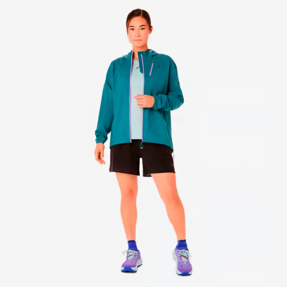 CHAQUETA IMPERMEABLE ASICS FUJITRAIL ELITE MUJER - Ironclad - Image 13