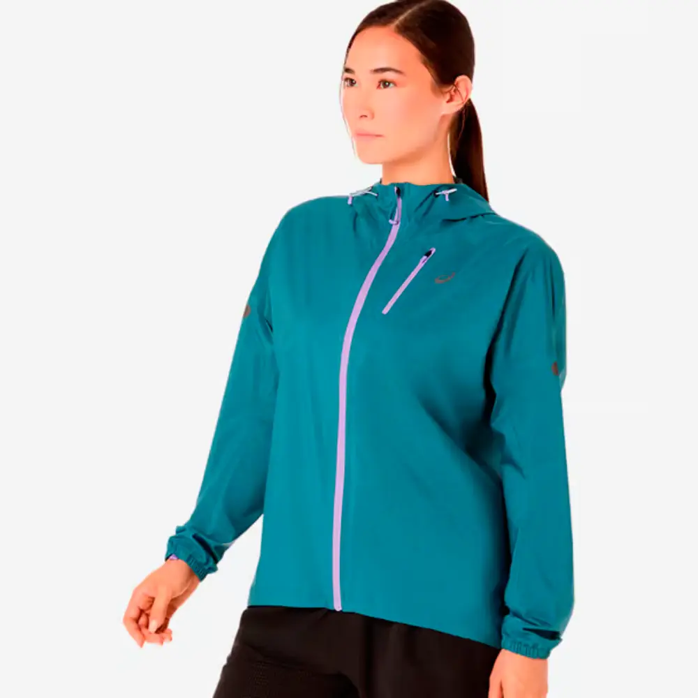CHAQUETA IMPERMEABLE ASICS FUJITRAIL ELITE MUJER - Ironclad - Image 3
