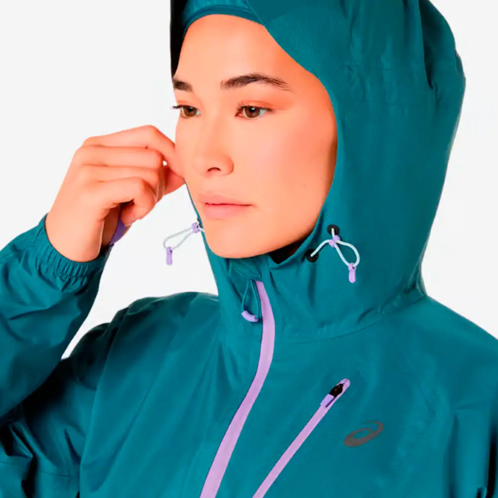 CHAQUETA IMPERMEABLE ASICS FUJITRAIL ELITE MUJER - Ironclad - Image 7