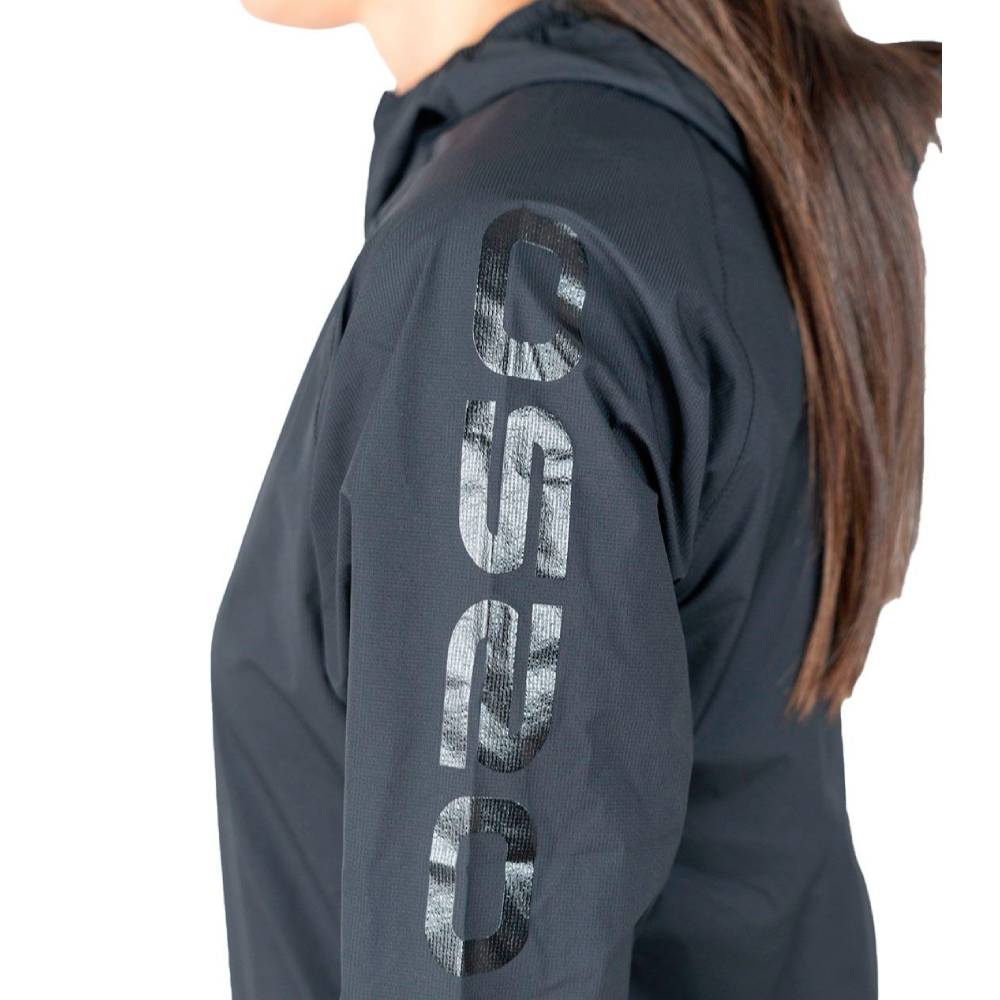 CHAQUETA IMPERMEABLE OS2O O2 WATERPROOF TRAIL PRO 30K MUJER - All Black - Image 6