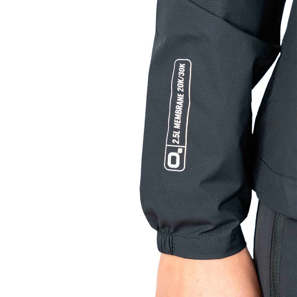 CHAQUETA IMPERMEABLE OS2O O2 WATERPROOF TRAIL PRO 30K MUJER - All Black - Image 7