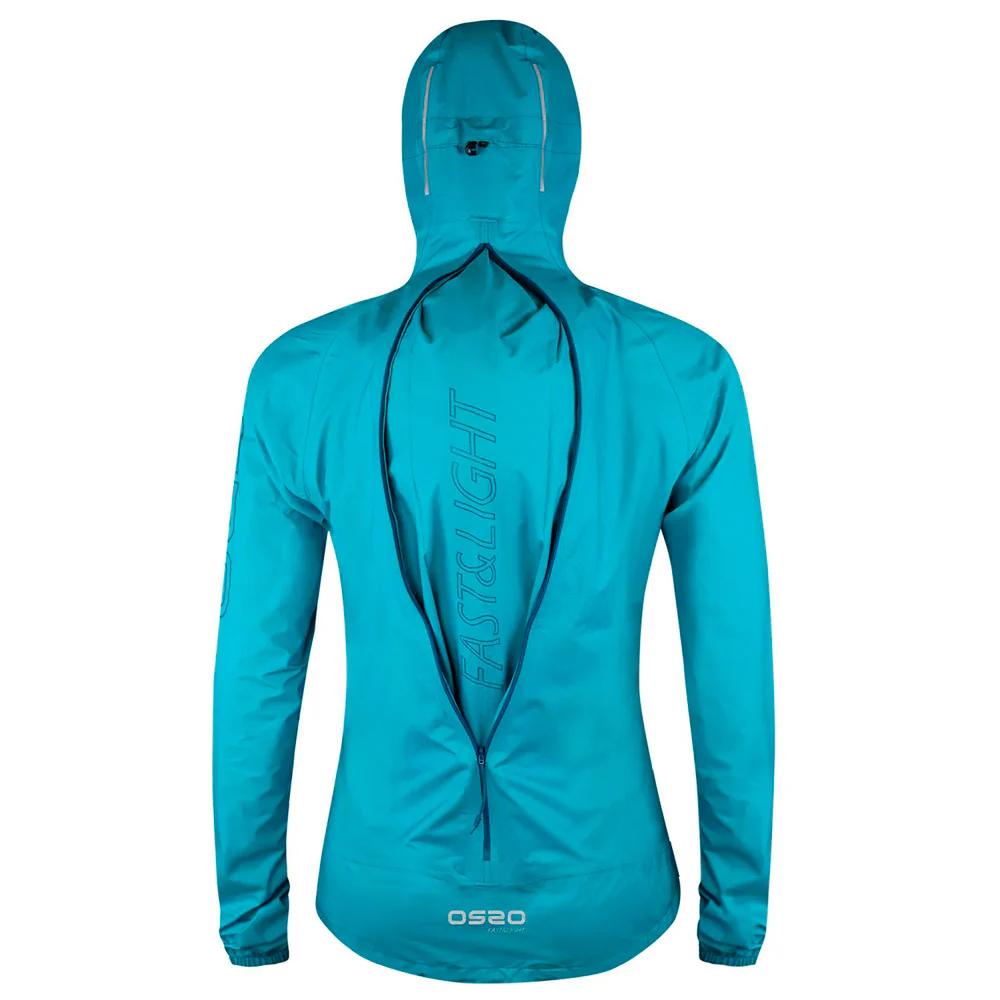 CHAQUETA IMPERMEABLE OS2O O2 WATERPROOF TRAIL SPEED ZIP 30K MUJER - Bluebird - Image 3