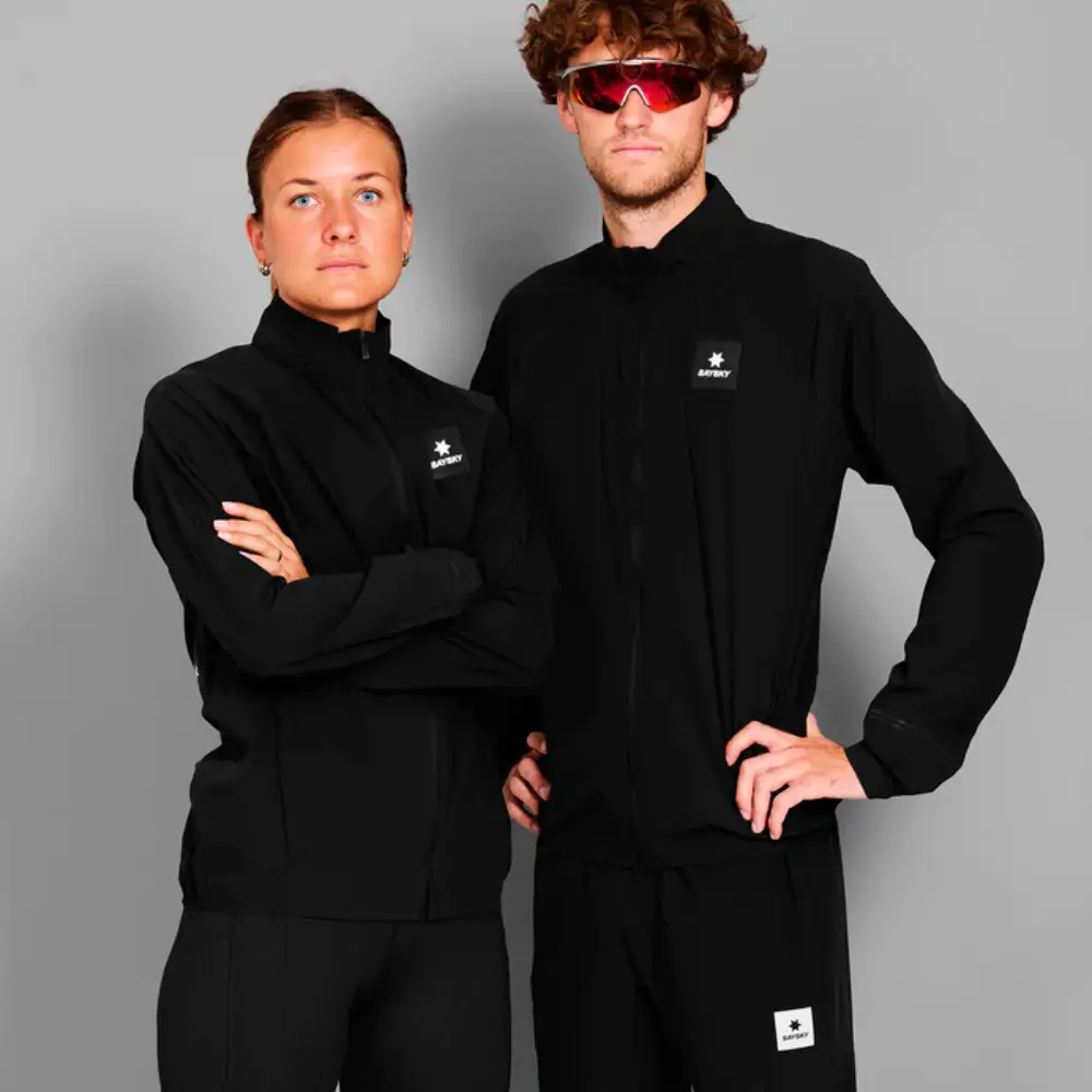 CHAQUETA IMPERMEABLE SAYSKY CLEAN PACE FLEX - Black