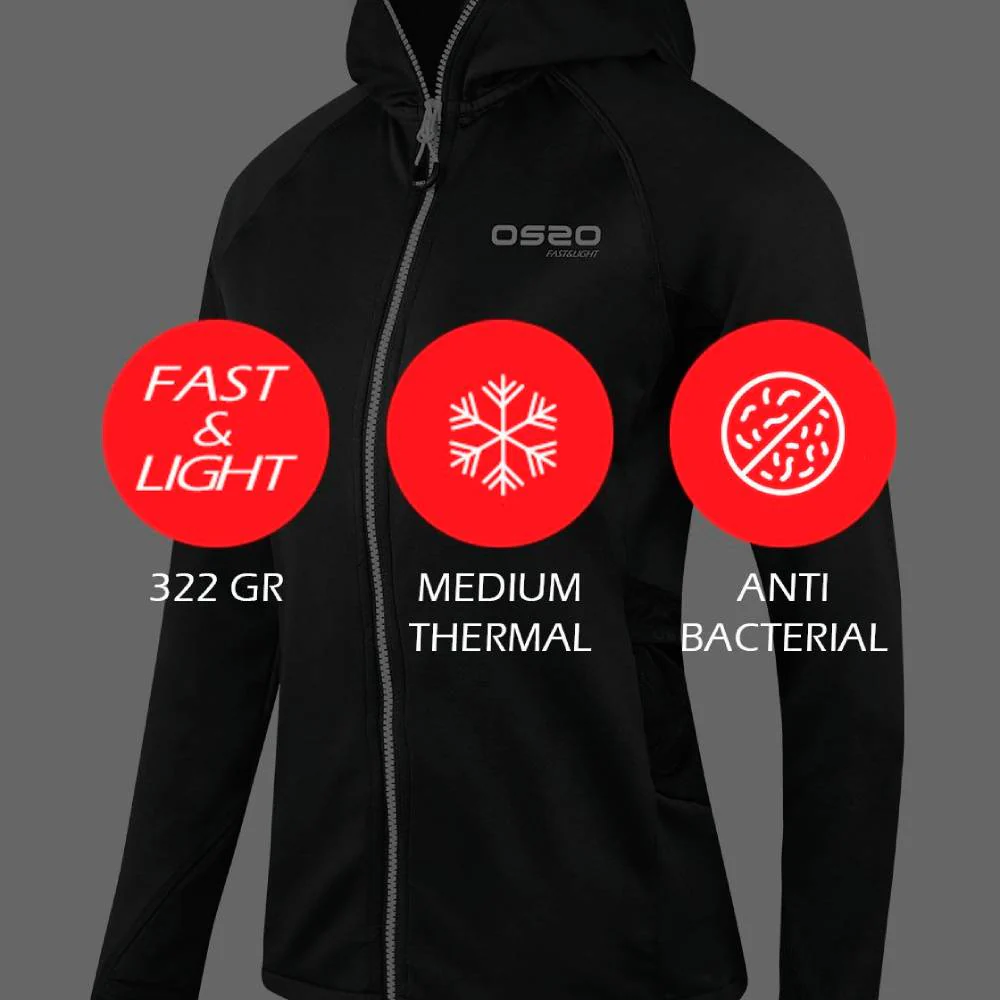 CHAQUETA OS2O HOKA PRO MUJER - All Black - Image 3