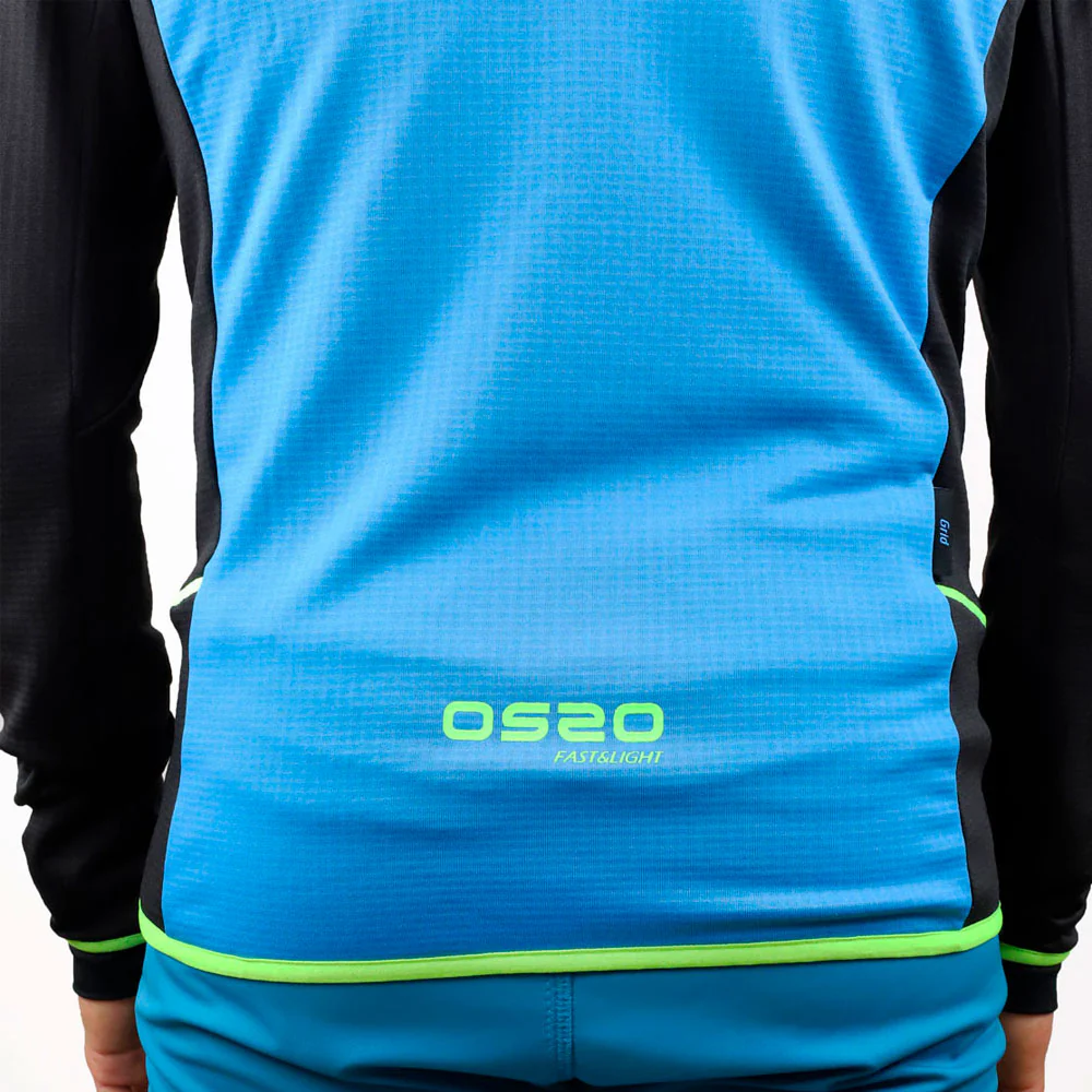 CHAQUETA OS2O POLAIR GRID - Black / Blue - Image 4
