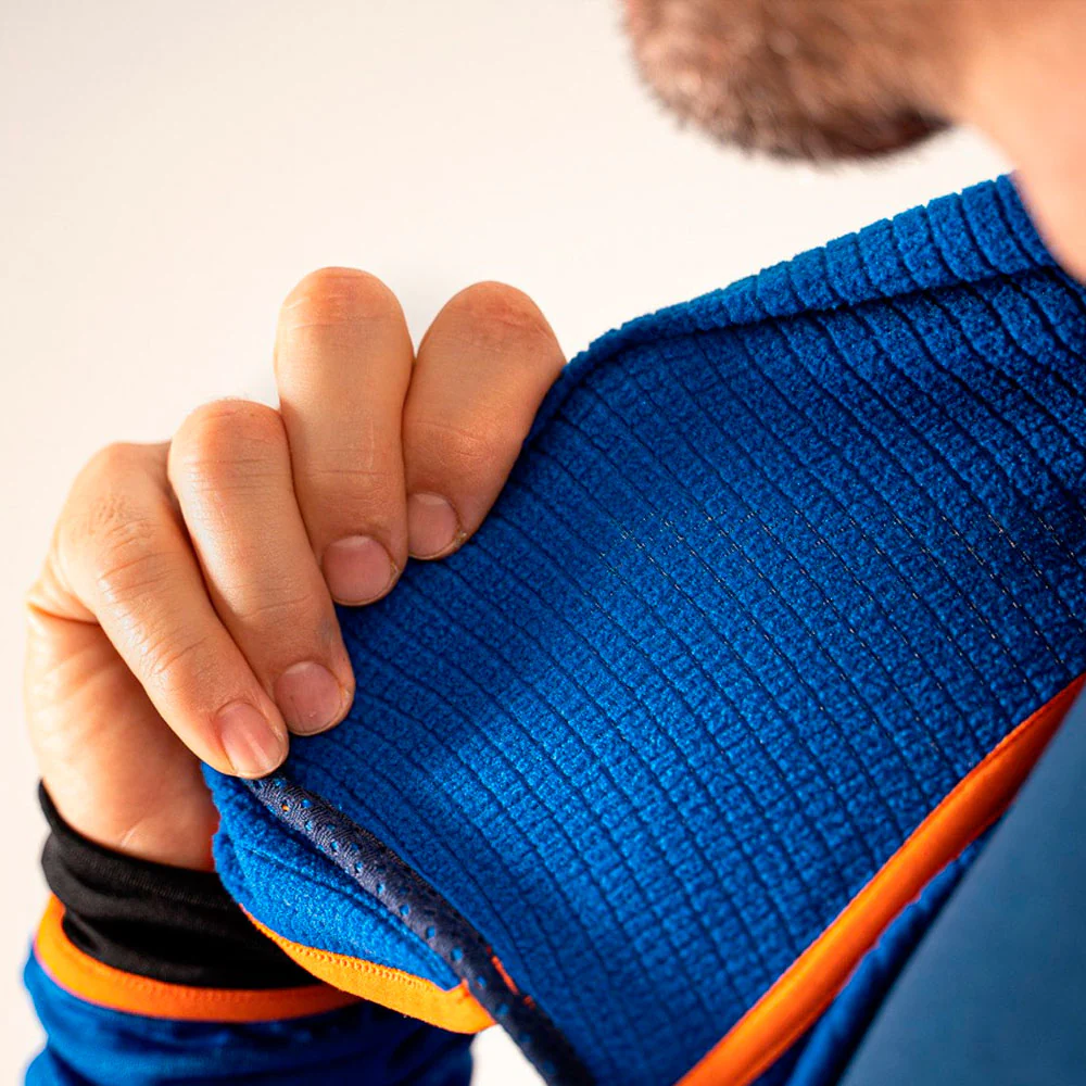 CHAQUETA OS2O POLAIR GRID - Blue / Orange - Image 5