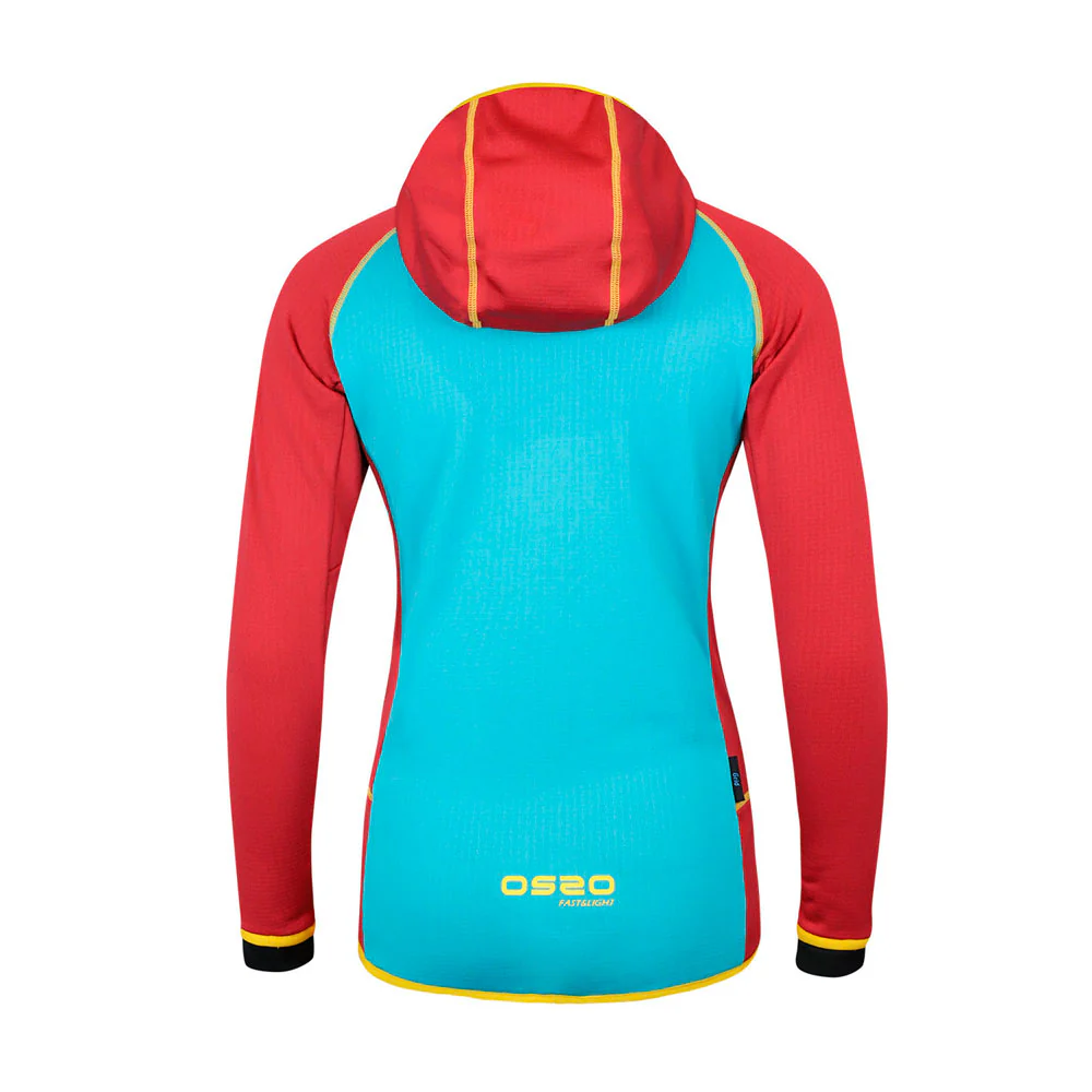 CHAQUETA OS2O POLAIR GRID MUJER - Garnet - Image 3