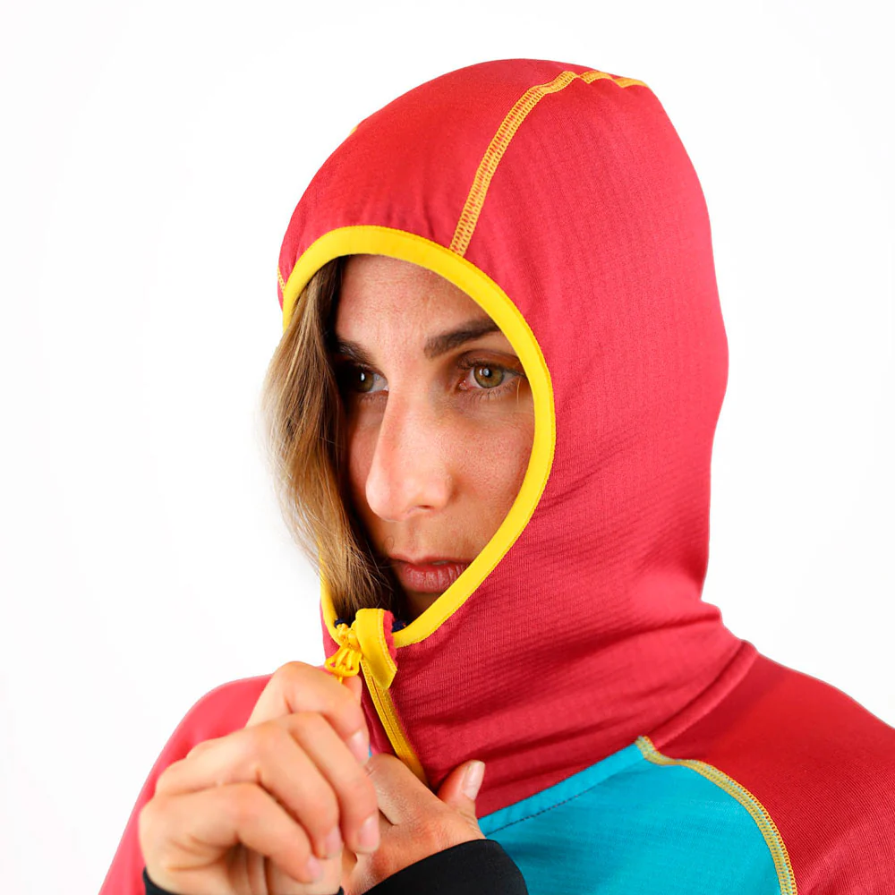 CHAQUETA OS2O POLAIR GRID MUJER - Garnet - Image 6