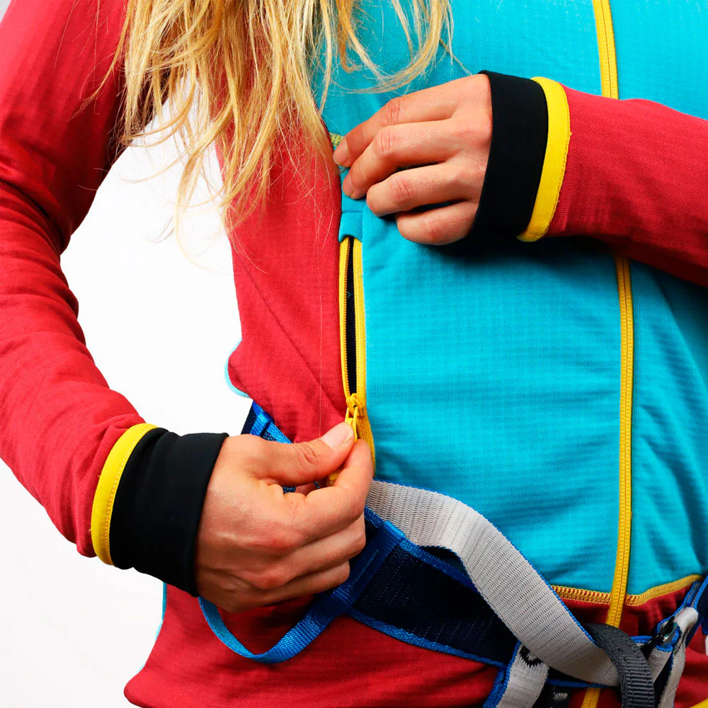 CHAQUETA OS2O POLAIR GRID MUJER - Garnet - Image 7