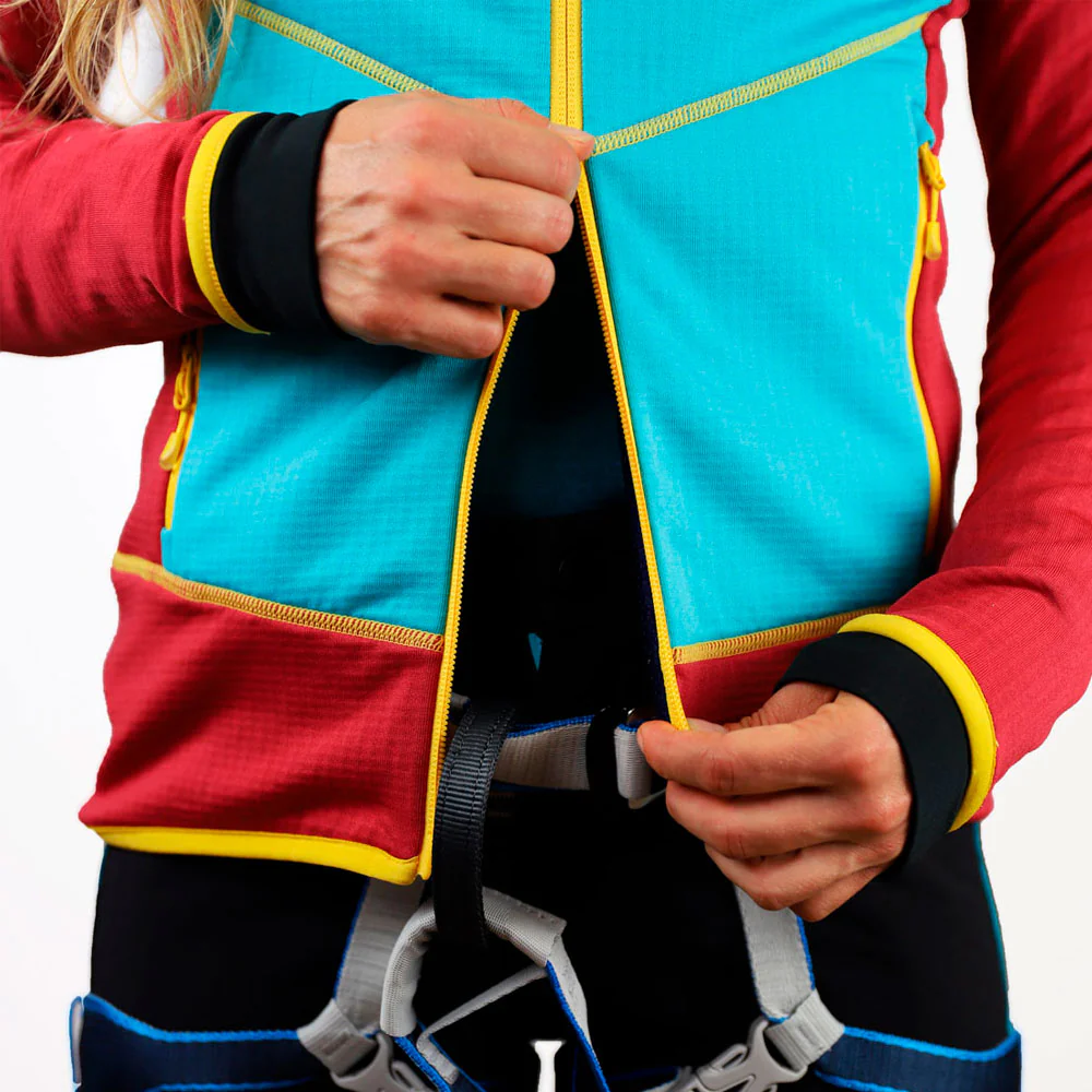 CHAQUETA OS2O POLAIR GRID MUJER - Garnet - Image 8