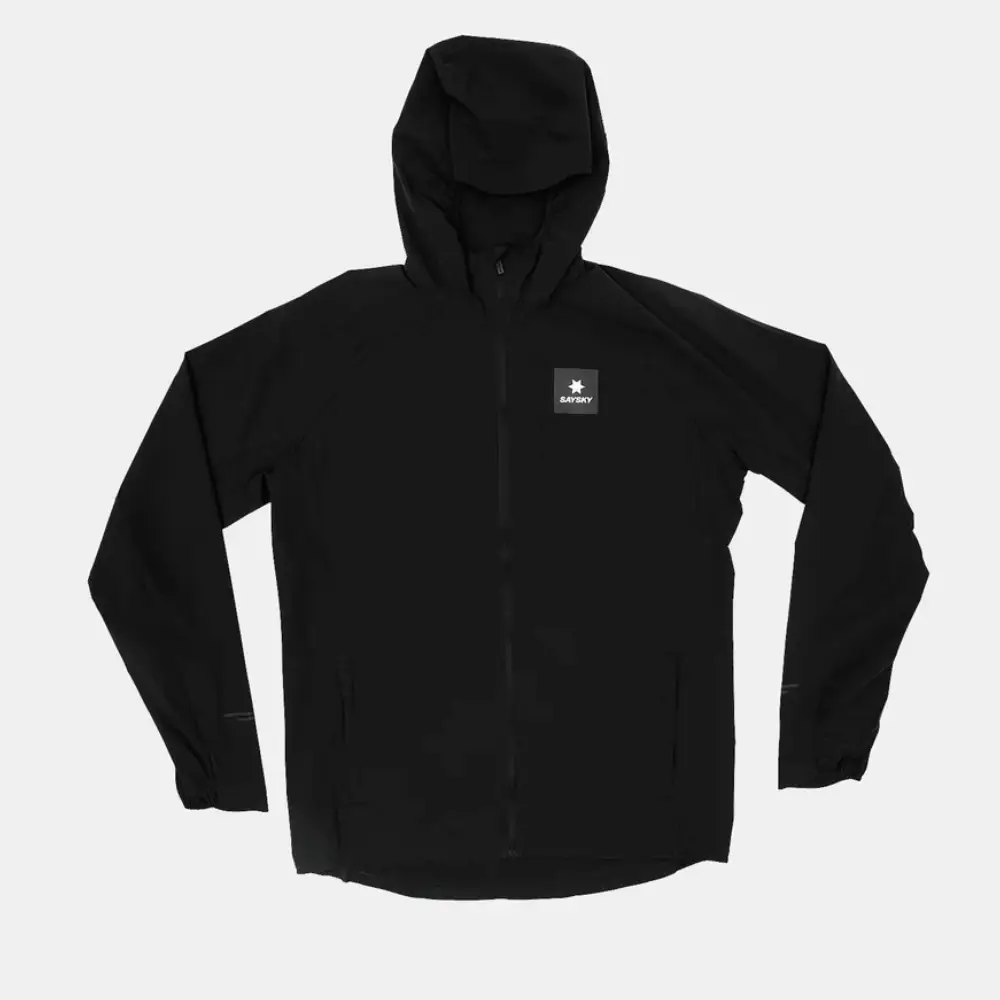 CHAQUETA CORTAVIENTOS SAYSKY CLEAN PACE FLEX HOODED - Black