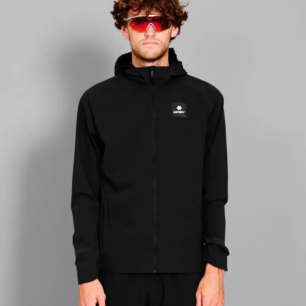CHAQUETA CORTAVIENTOS SAYSKY CLEAN PACE FLEX HOODED - Black - Image 2
