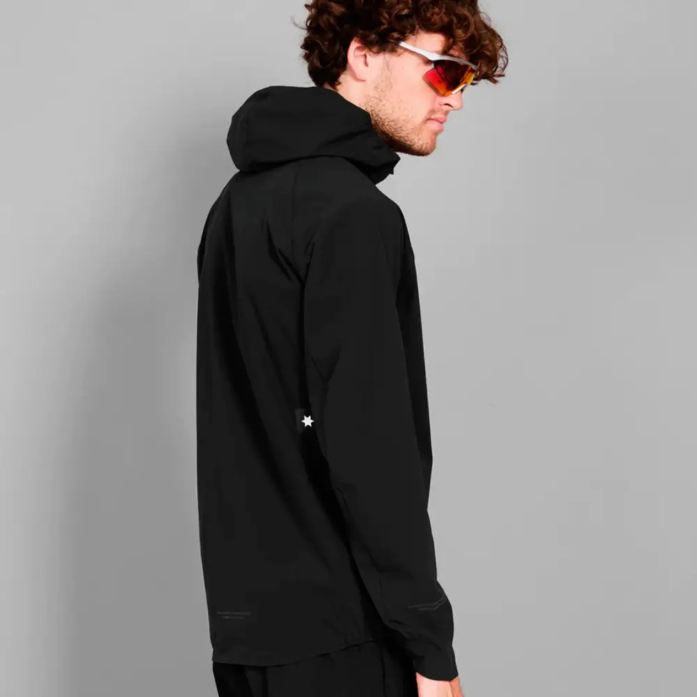CHAQUETA CORTAVIENTOS SAYSKY CLEAN PACE FLEX HOODED - Black - Image 3