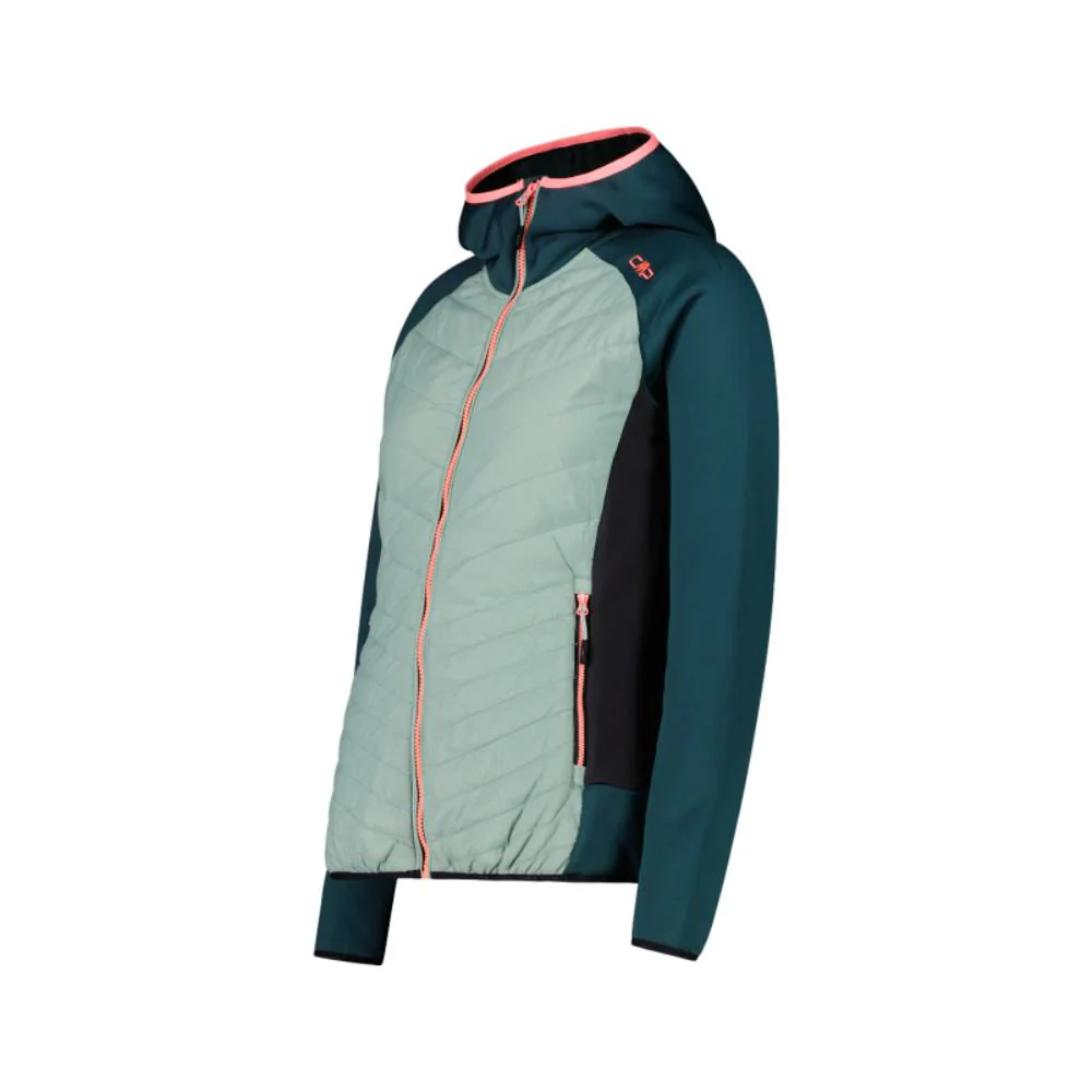 CHAQUETA CMP UNLIMITECH HYBRID MUJER - Trek Green - Image 3