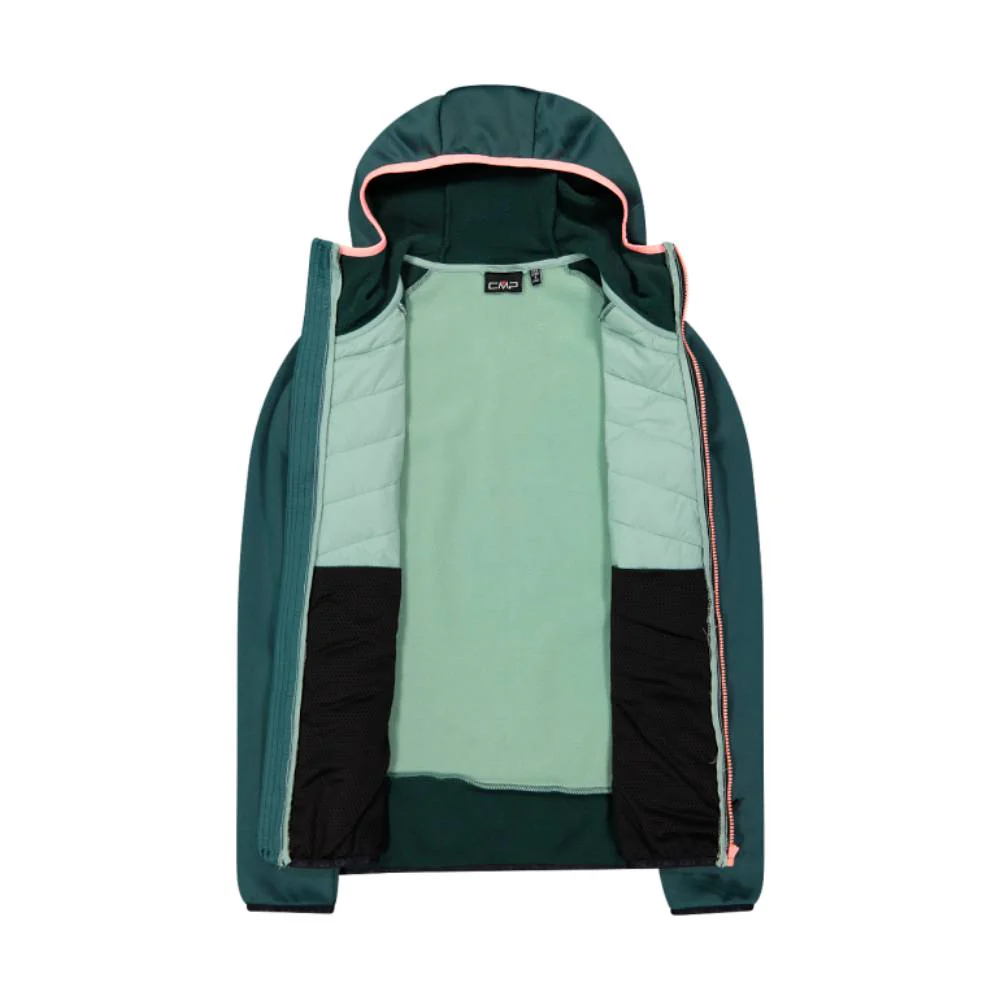 CHAQUETA CMP UNLIMITECH HYBRID MUJER - Trek Green - Image 4