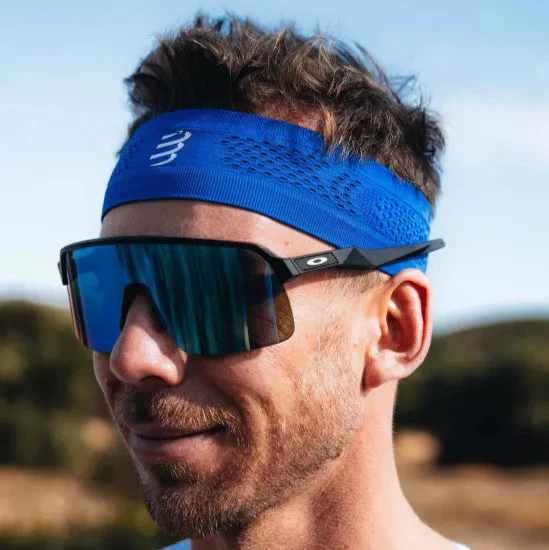 CINTA PARA PELO COMPRESSPORT THIN ON OFF - Dazz Blue - Image 4
