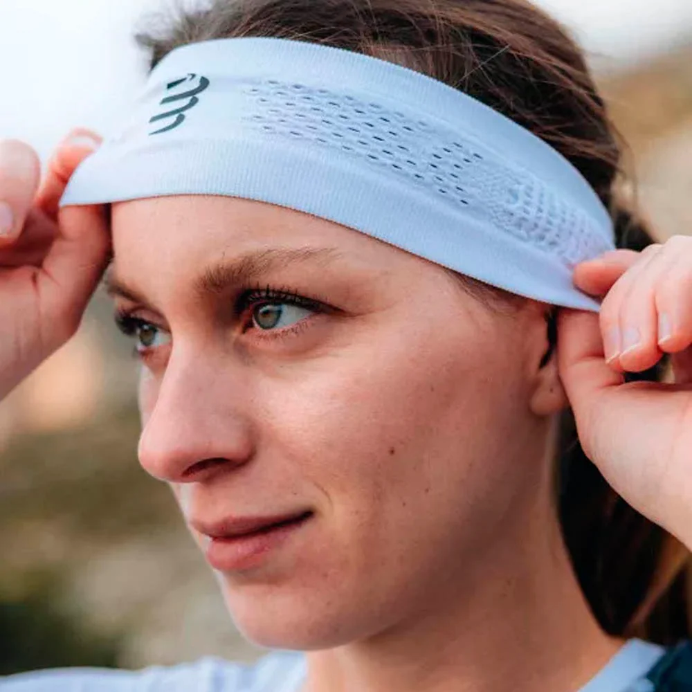 CINTA PARA PELO COMPRESSPORT THIN ON OFF - White - Image 4