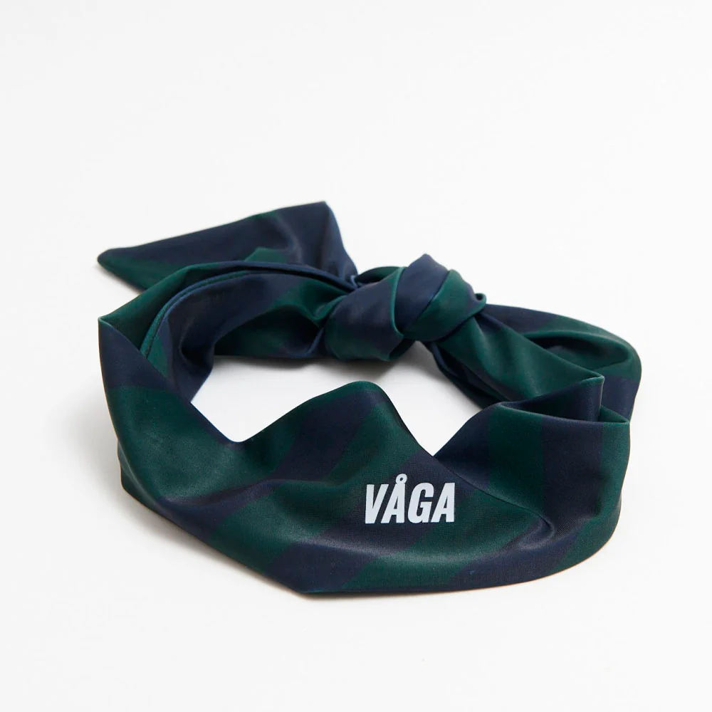 CINTA PARA PELO VÅGA SUMMER TIE BACK - Navy Blue / Racing Green