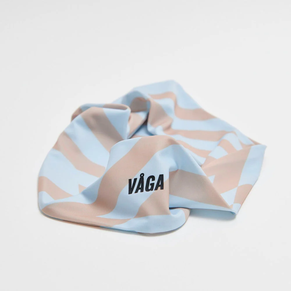 CINTA PARA PELO VÅGA SUMMER TIE BACK - Pastel Blue / Taupe - Image 2