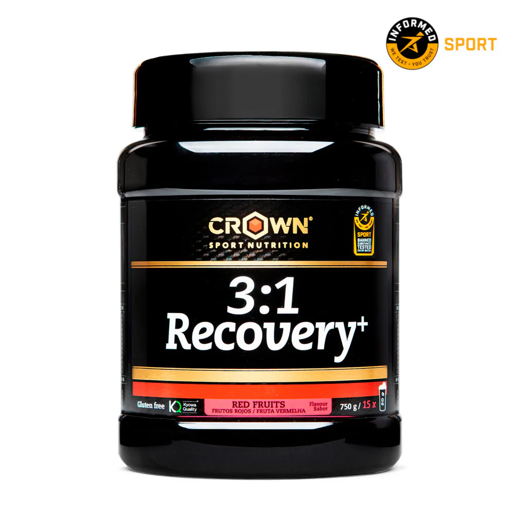 RECUPERADOR CROWN 3:1 RECOVERY+ CON AISLADO DE WHEY - Frutos Rojos