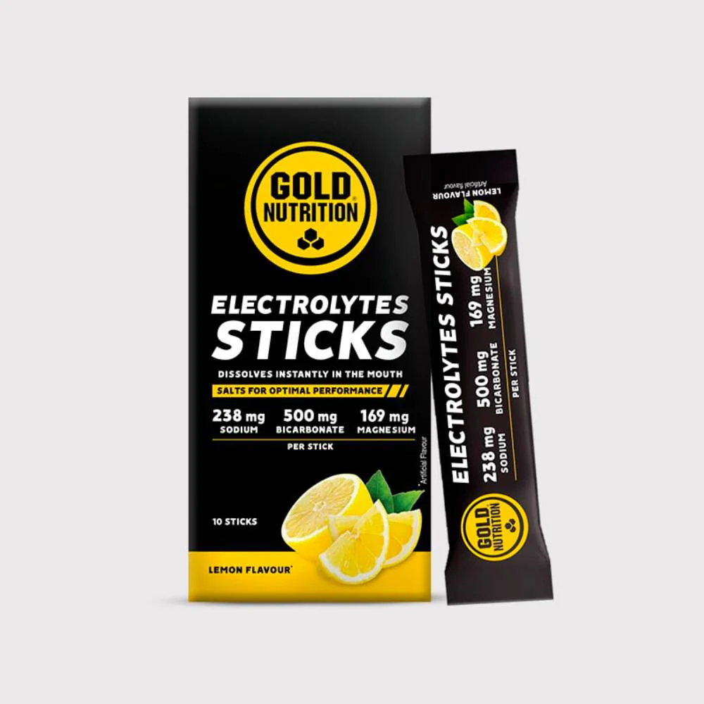 ELECTROLITOS GOLD NUTRITION ELECTROLYTES STICKS - Limón