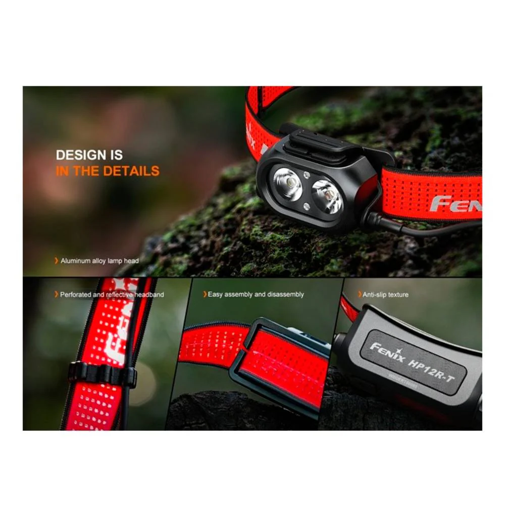 FRONTAL FENIX HP12R-T 1300 LÚMENES - Rojo - Image 7