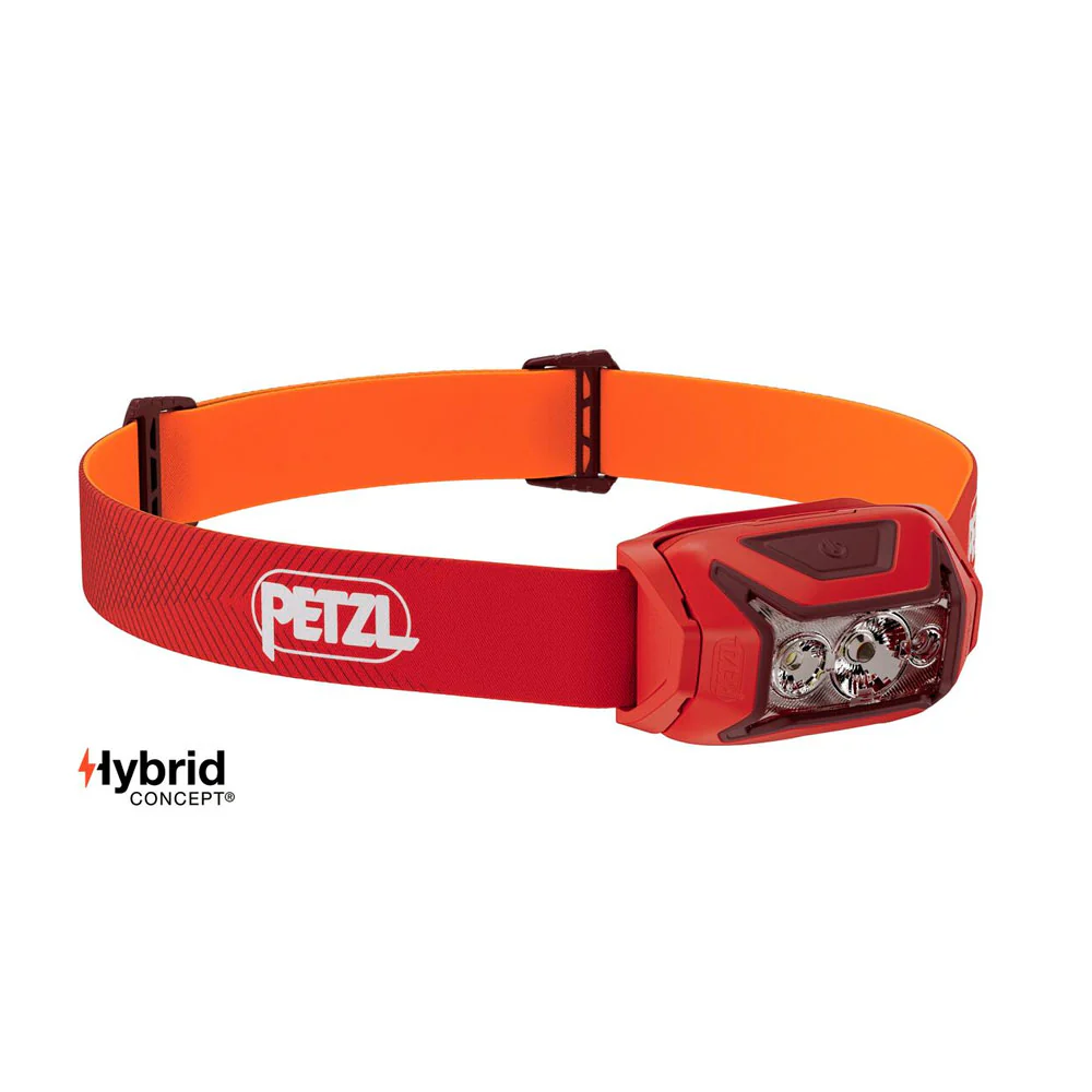 FRONTAL PETZL ACTIK 450 LÚMENES - Rojo