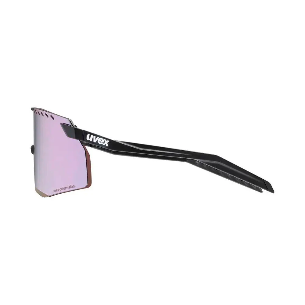 GAFAS DEPORTIVAS UVEX PACE STAGE CV - Black Matt / Pushy Pink - Image 3