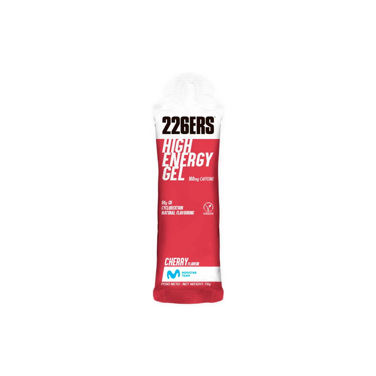 GEL ENERGÉTICO 226ERS HIGH ENERGY GEL - Cafeína 160mg - Cereza