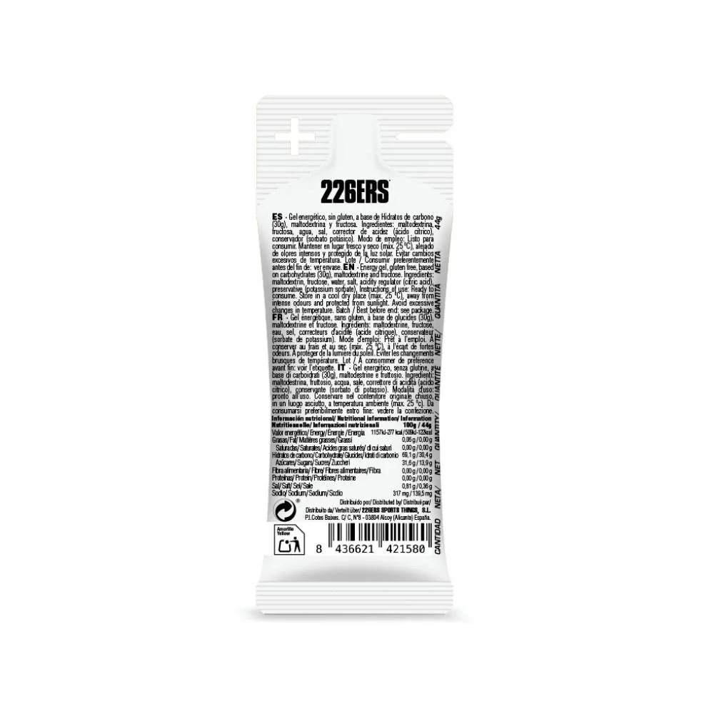GEL ENERGÉTICO 226ERS HIGH FRUCTOSE XS - Neutro - Image 2