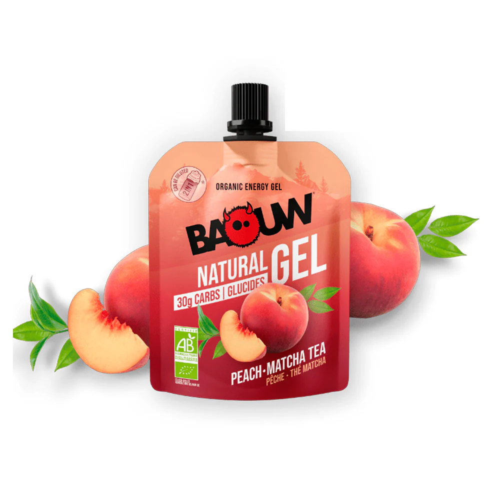 GEL ENERGÉTICO BAOUW - Melocotón y Té Matcha