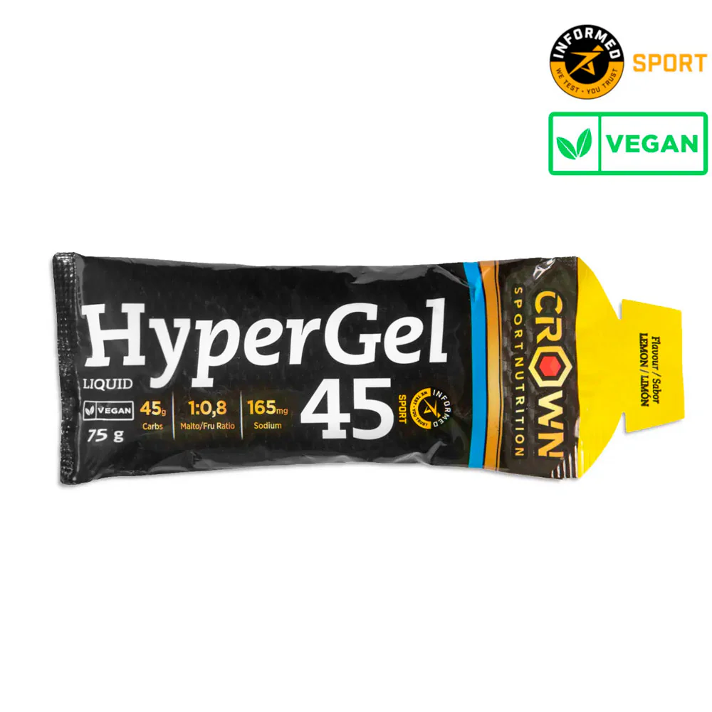 GEL ENERGÉTICO CROWN HYPERGEL 45 - Limón