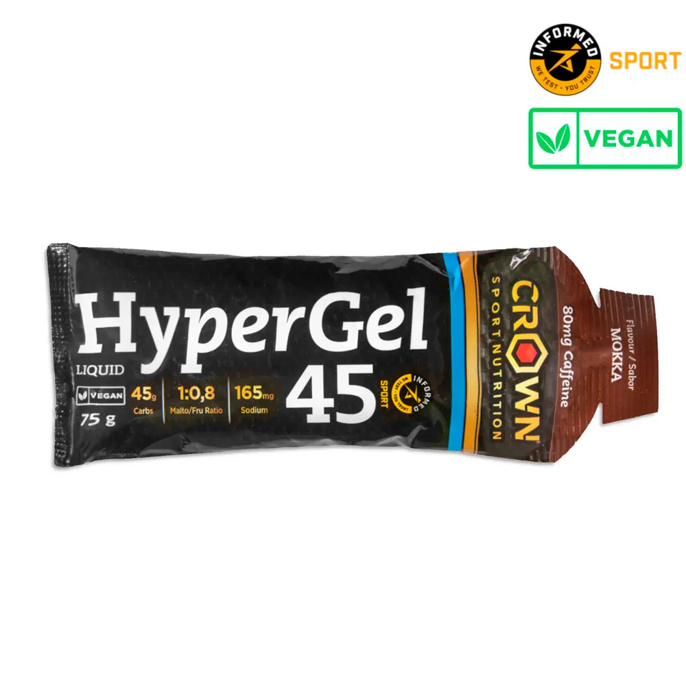 GEL ENERGÉTICO CROWN HYPERGEL 45 - Cafeína 80mg - Moka